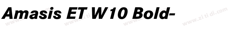 Amasis ET W10 Bold字体转换
